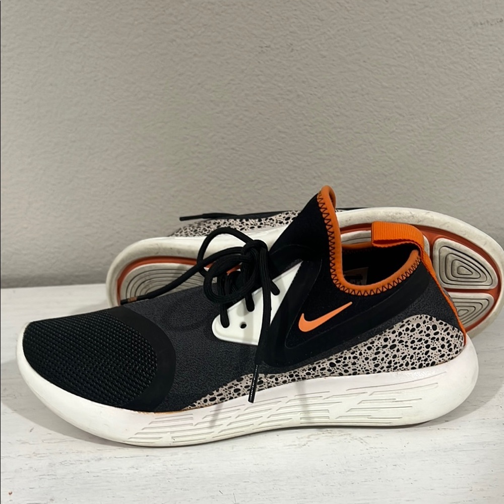 Nike Black and Orange Athletic Shoes